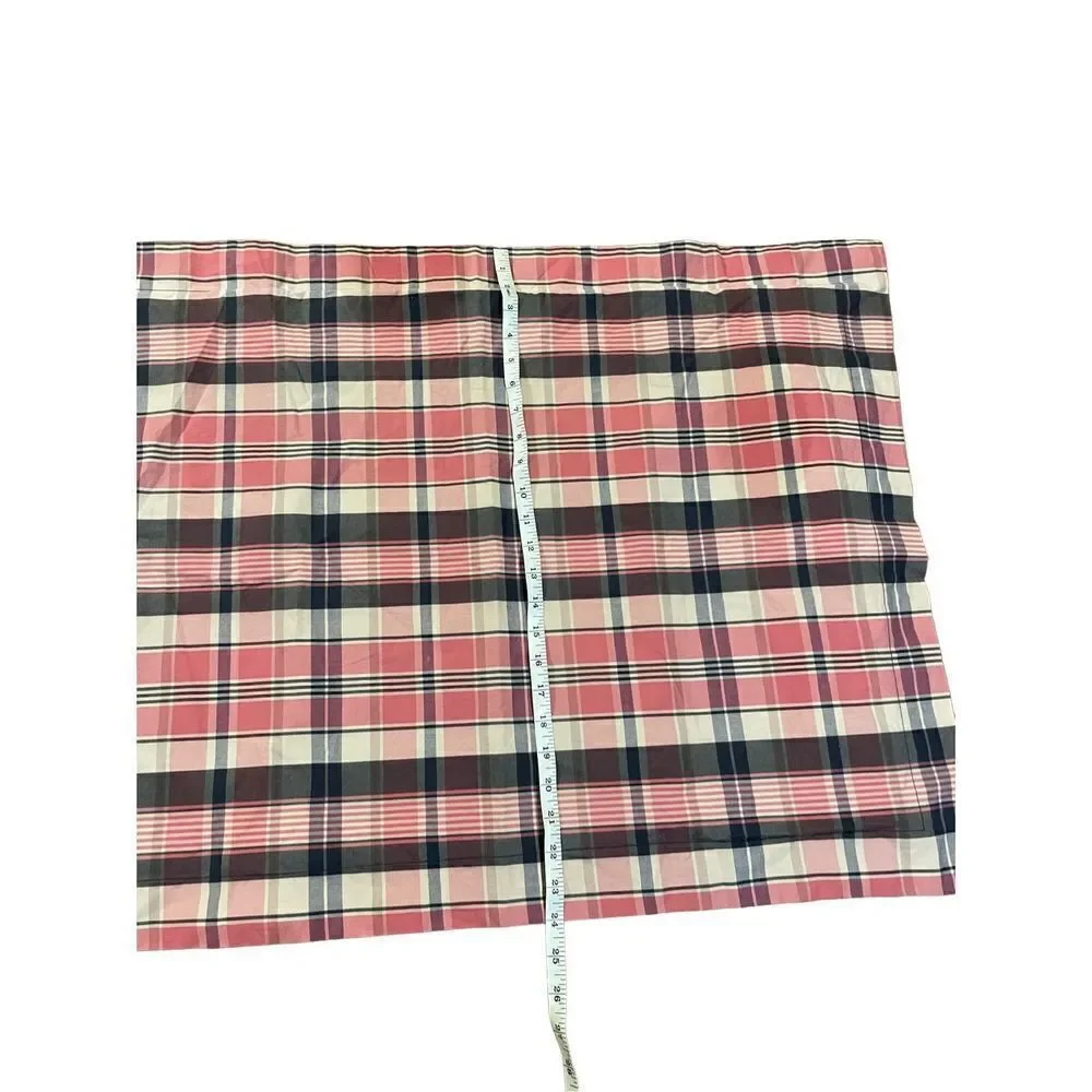 Lauren Ralph Lauren pink & blue plaid pillow shams